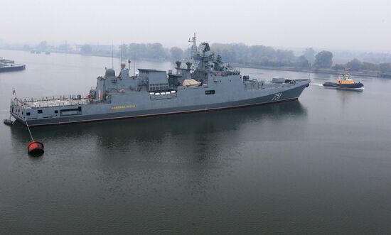 Admiral Essen frigate puts to sea for mechanical run tests