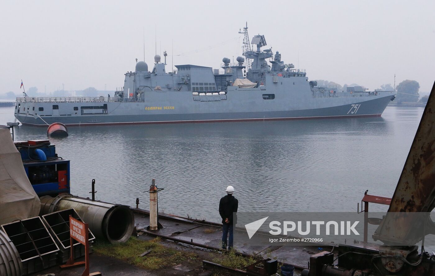 Admiral Essen frigate puts to sea for mechanical run tests