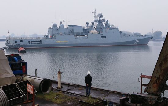 Admiral Essen frigate puts to sea for mechanical run tests