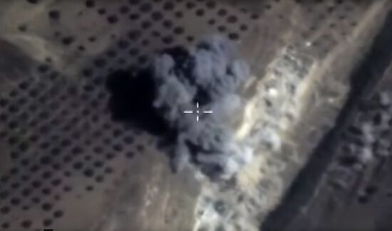 Russian air force strikes in Syria