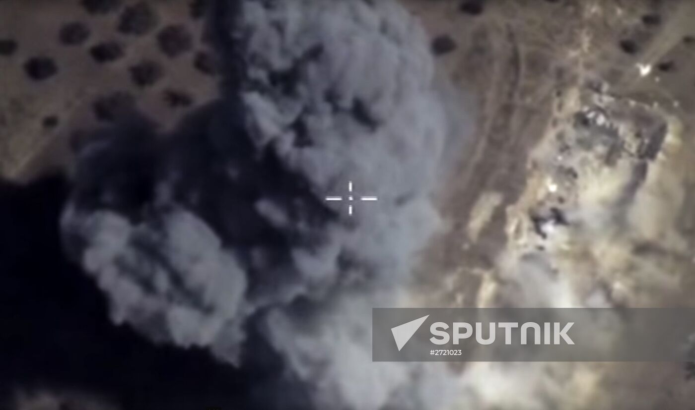 Russian air force strikes in Syria