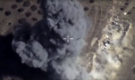 Russian air force strikes in Syria
