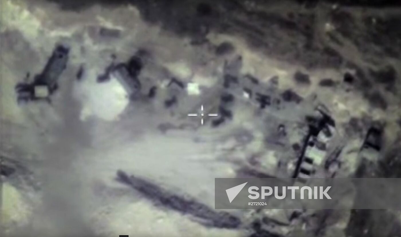 Russian air force strikes in Syria
