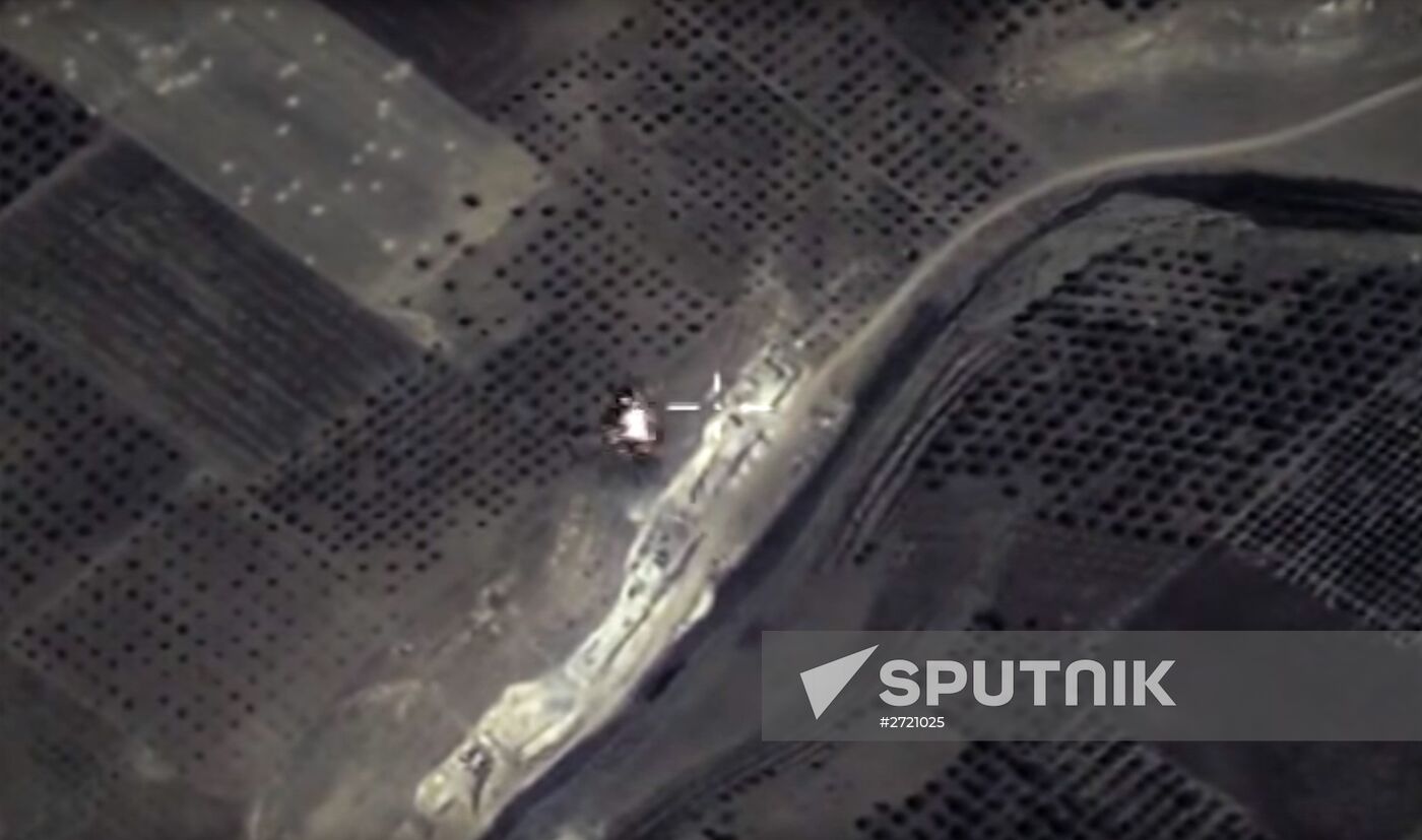 Russian air force strikes in Syria