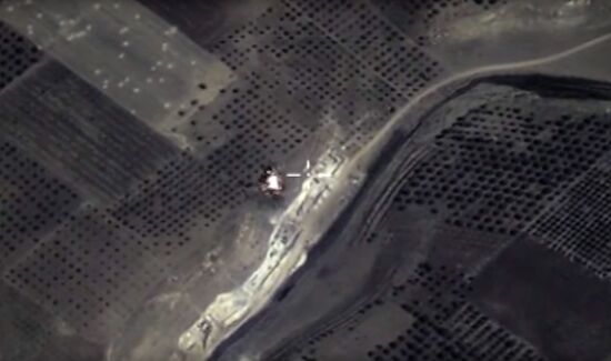 Russian air force strikes in Syria
