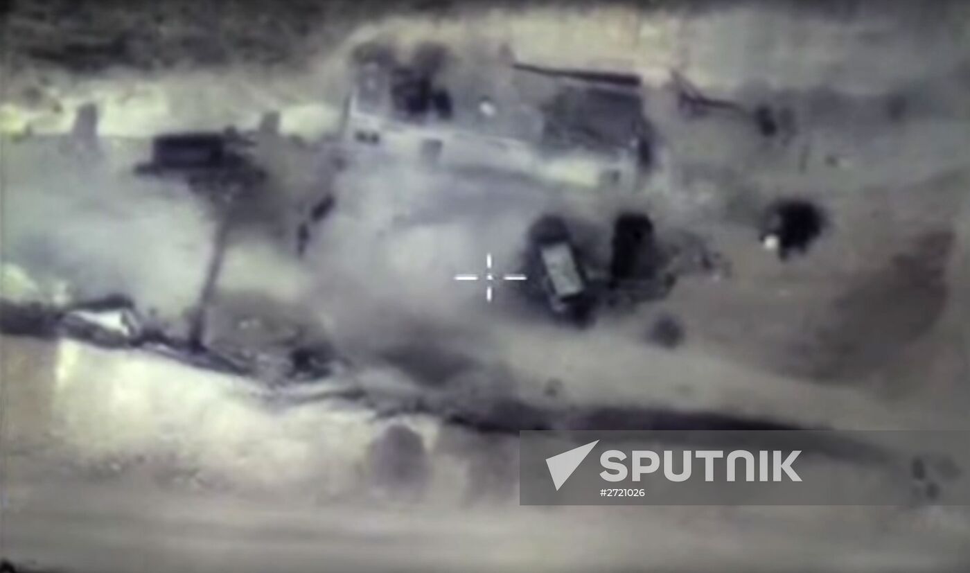 Russian air force strikes in Syria