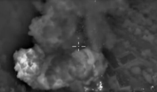Russian air force strikes in Syria