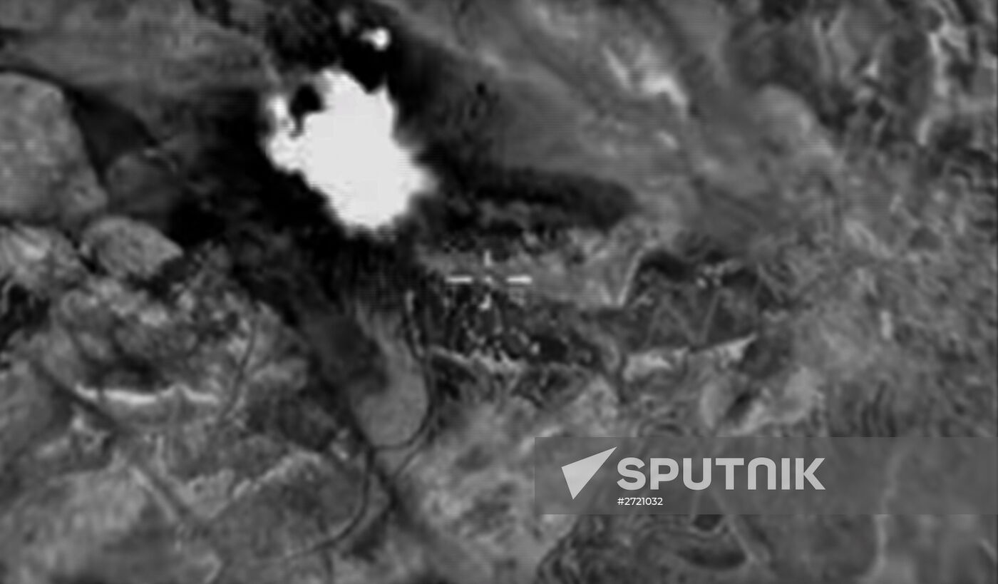 Russian air force strikes in Syria