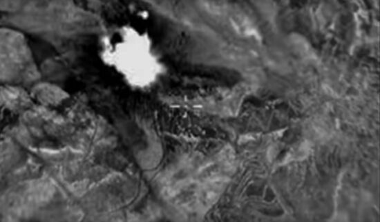 Russian air force strikes in Syria
