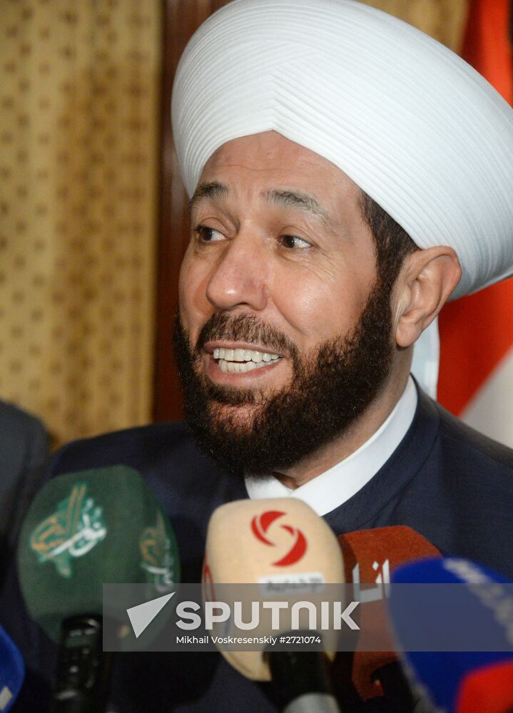 Meeting with representatives of Islamic clergy at Russian embassy in Syria