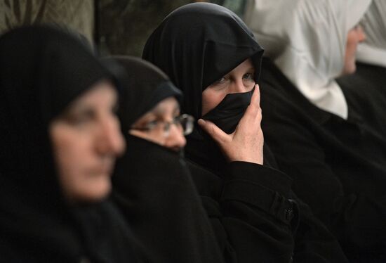 Meeting with representatives of Islamic clergy at Russian embassy in Syria