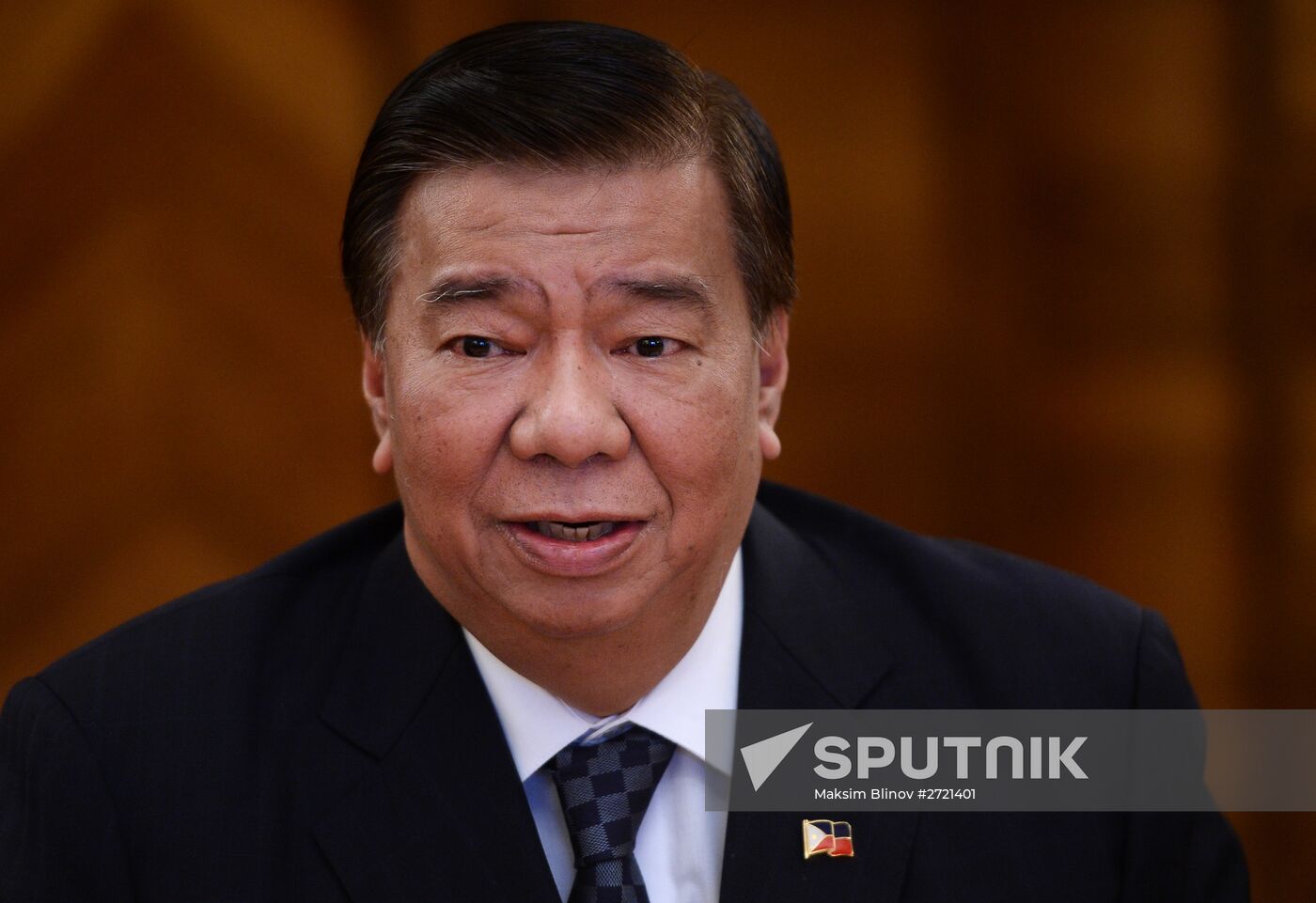 Russian Foreign Minister Sergey Lavrov meets with Philippines Senate President Franklin Drilon
