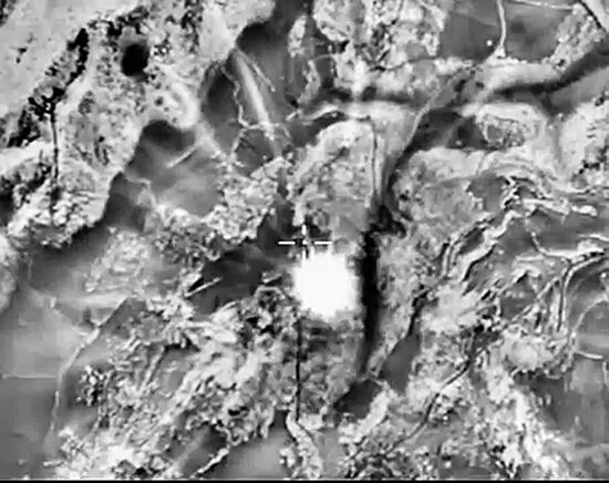 Russian military space forces strike ISIS targets in Syria