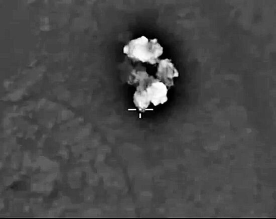 Russian military space forces strike ISIS targets in Syria