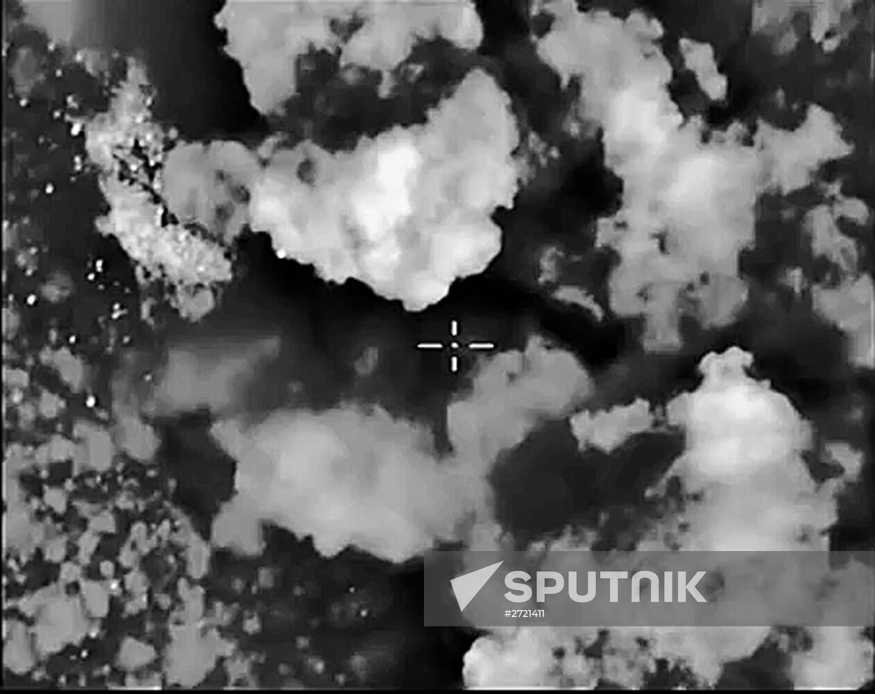 Russian military space forces strike ISIS targets in Syria