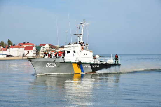 Lifting of capsized passenger boat Ivolga