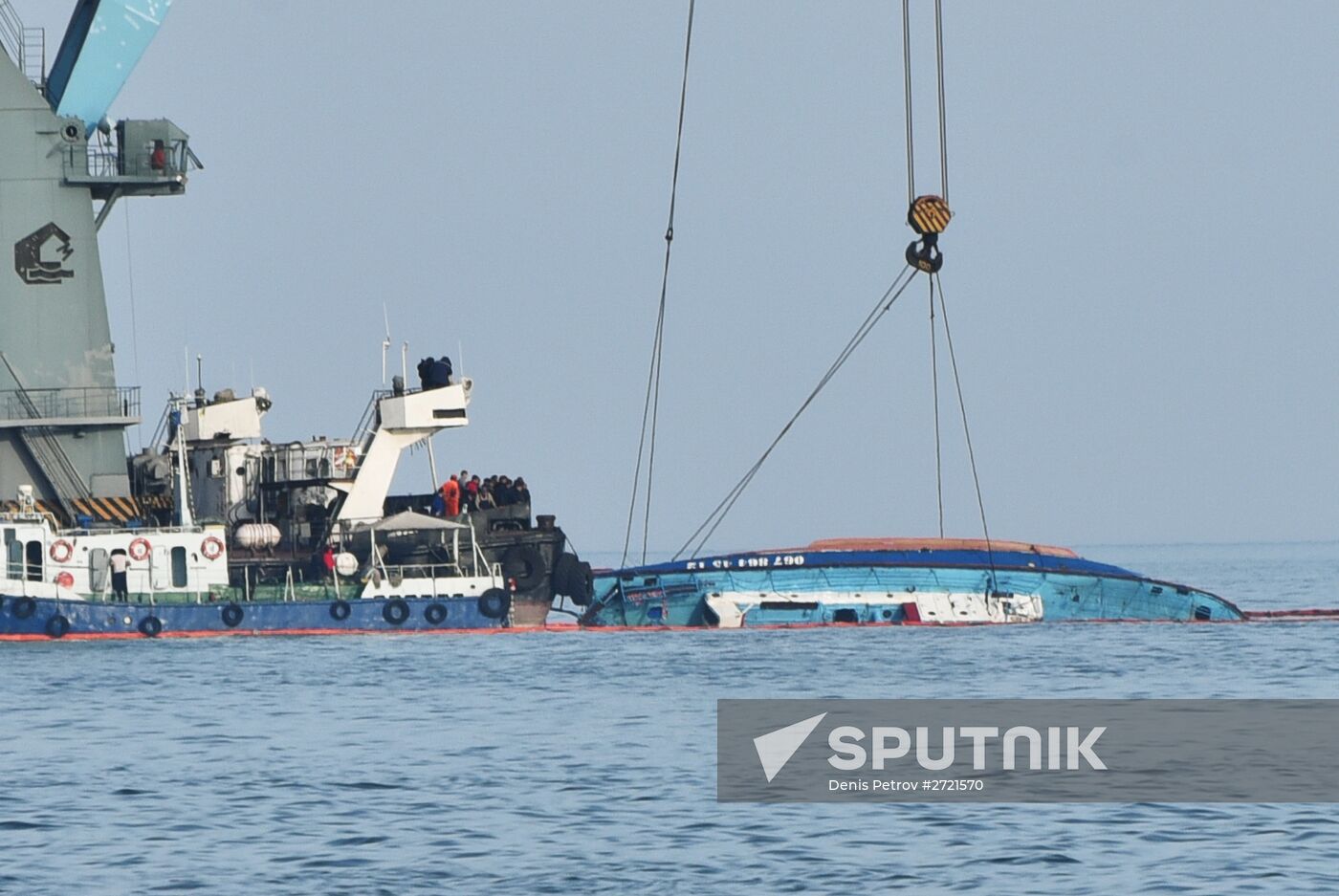 Lifting of capsized passenger boat Ivolga