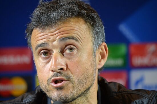 Football. Champions League. News conference with Barcelona Football Club