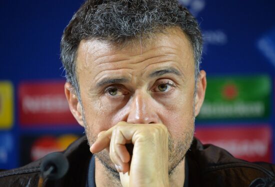 Football. Champions League. News conference with Barcelona Football Club