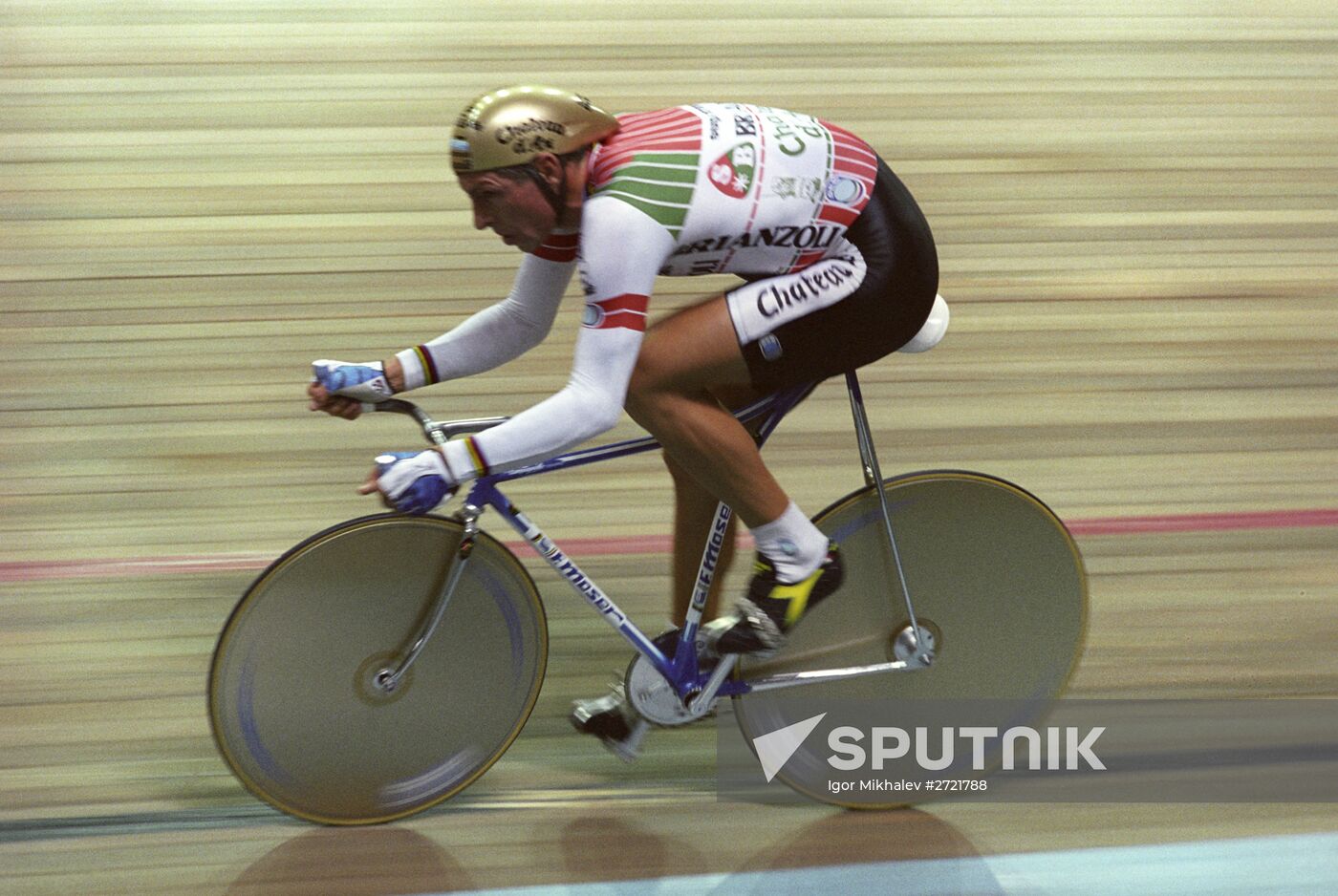 Italian road bicycle racer Francesco Moser