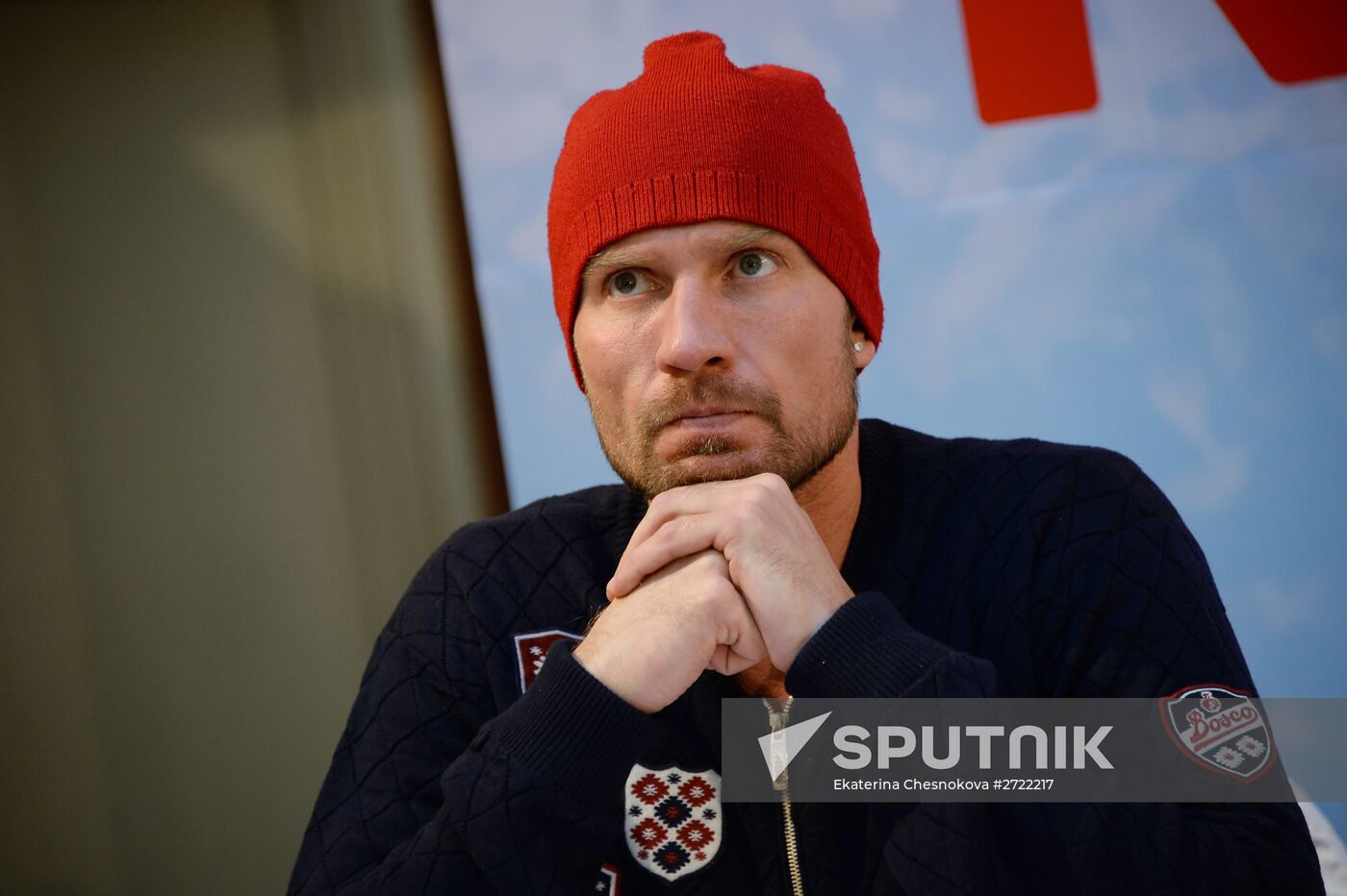 Meeting with leading performers and authors of Carmen musical on ice.