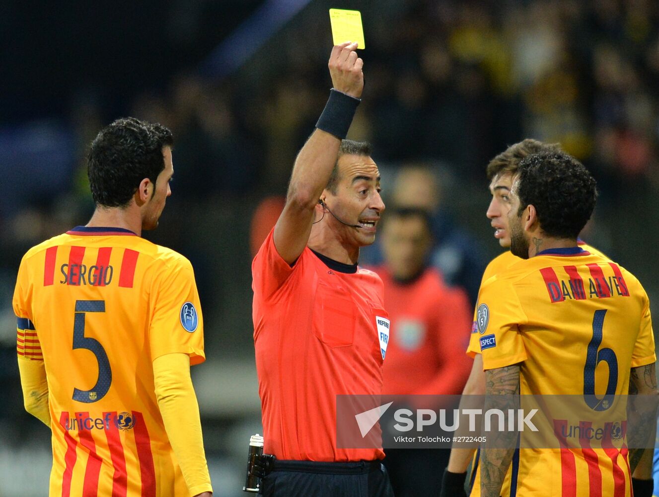 UEFA Champions League. BATE (Borisov, Belarus) vs. Barcelona (Barcelona, Spain)