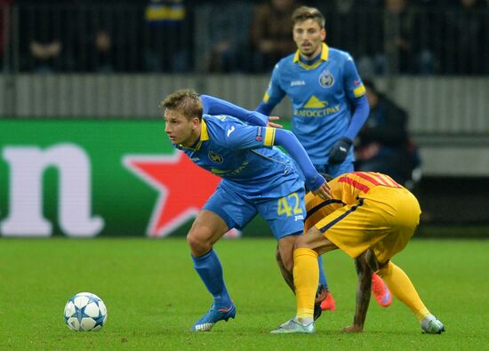 UEFA Champions League. BATE (Borisov, Belarus) vs. Barcelona (Barcelona, Spain)