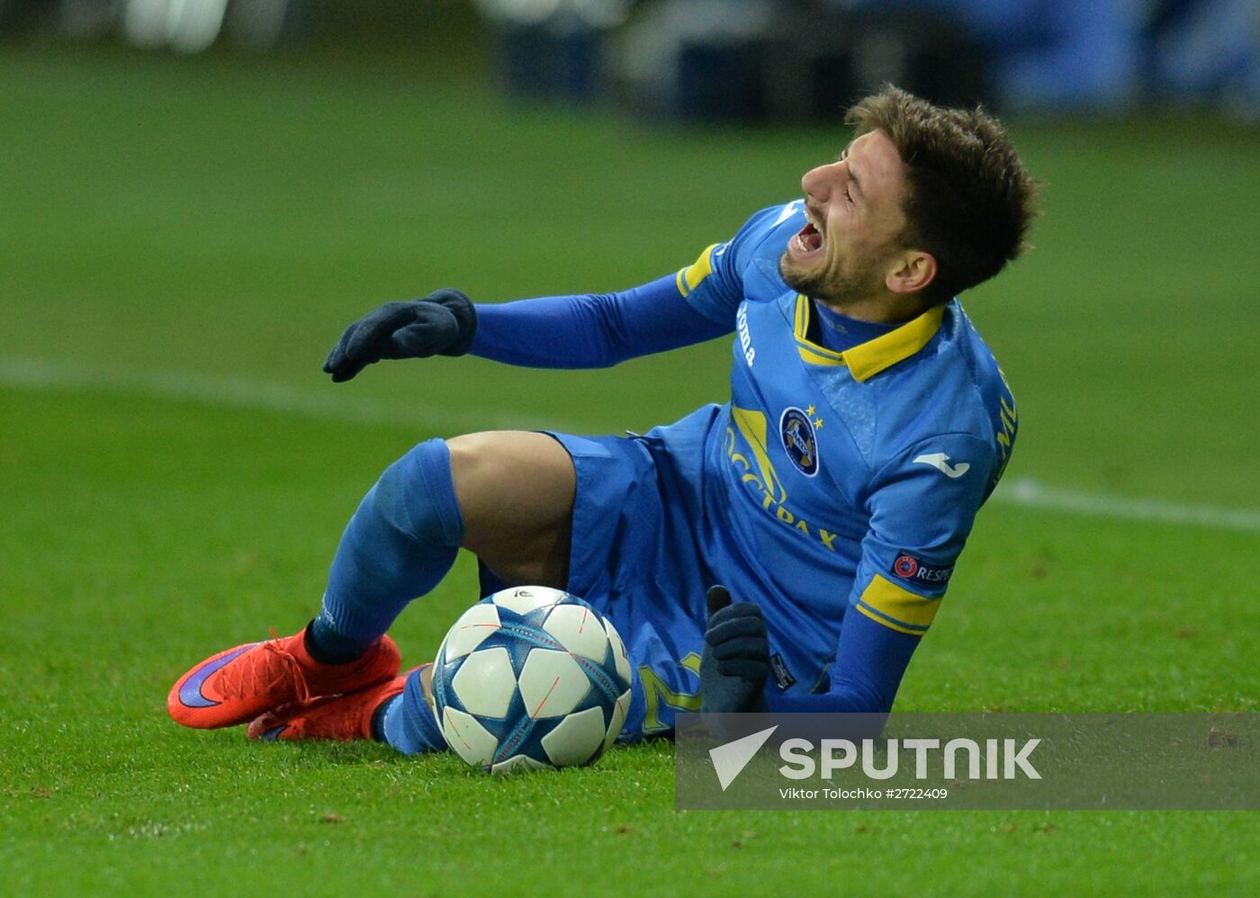 UEFA Champions League. BATE (Borisov, Belarus) vs. Barcelona (Barcelona, Spain)