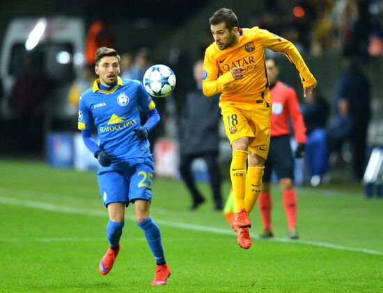 UEFA Champions League. BATE (Borisov, Belarus) vs. Barcelona (Barcelona, Spain)