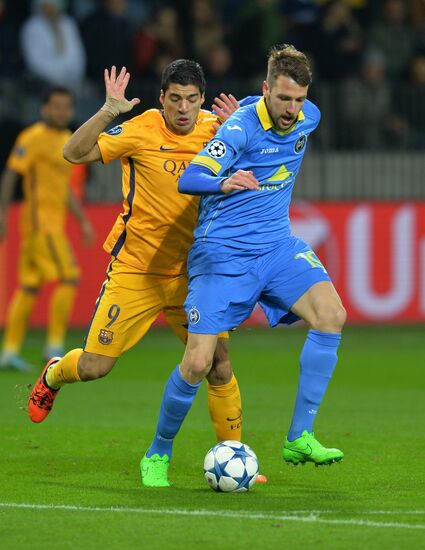 UEFA Champions League. BATE (Borisov, Belarus) vs. Barcelona (Barcelona, Spain)