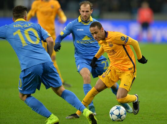 UEFA Champions League. BATE (Borisov, Belarus) vs. Barcelona (Barcelona, Spain)