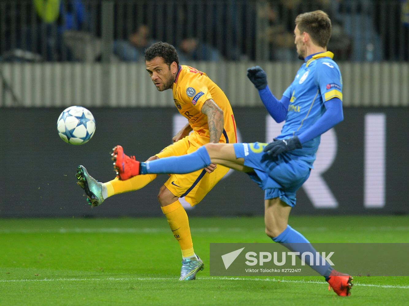 UEFA Champions League. BATE (Borisov, Belarus) vs. Barcelona (Barcelona, Spain)