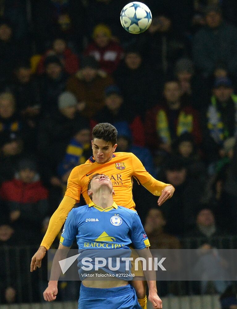 UEFA Champions League. BATE (Borisov, Belarus) vs. Barcelona (Barcelona, Spain)