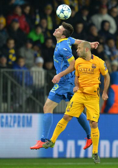 UEFA Champions League. BATE (Borisov, Belarus) vs. Barcelona (Barcelona, Spain)