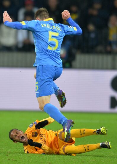 UEFA Champions League. BATE (Borisov, Belarus) vs. Barcelona (Barcelona, Spain)