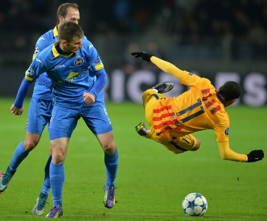 UEFA Champions League. BATE (Borisov, Belarus) vs. Barcelona (Barcelona, Spain)