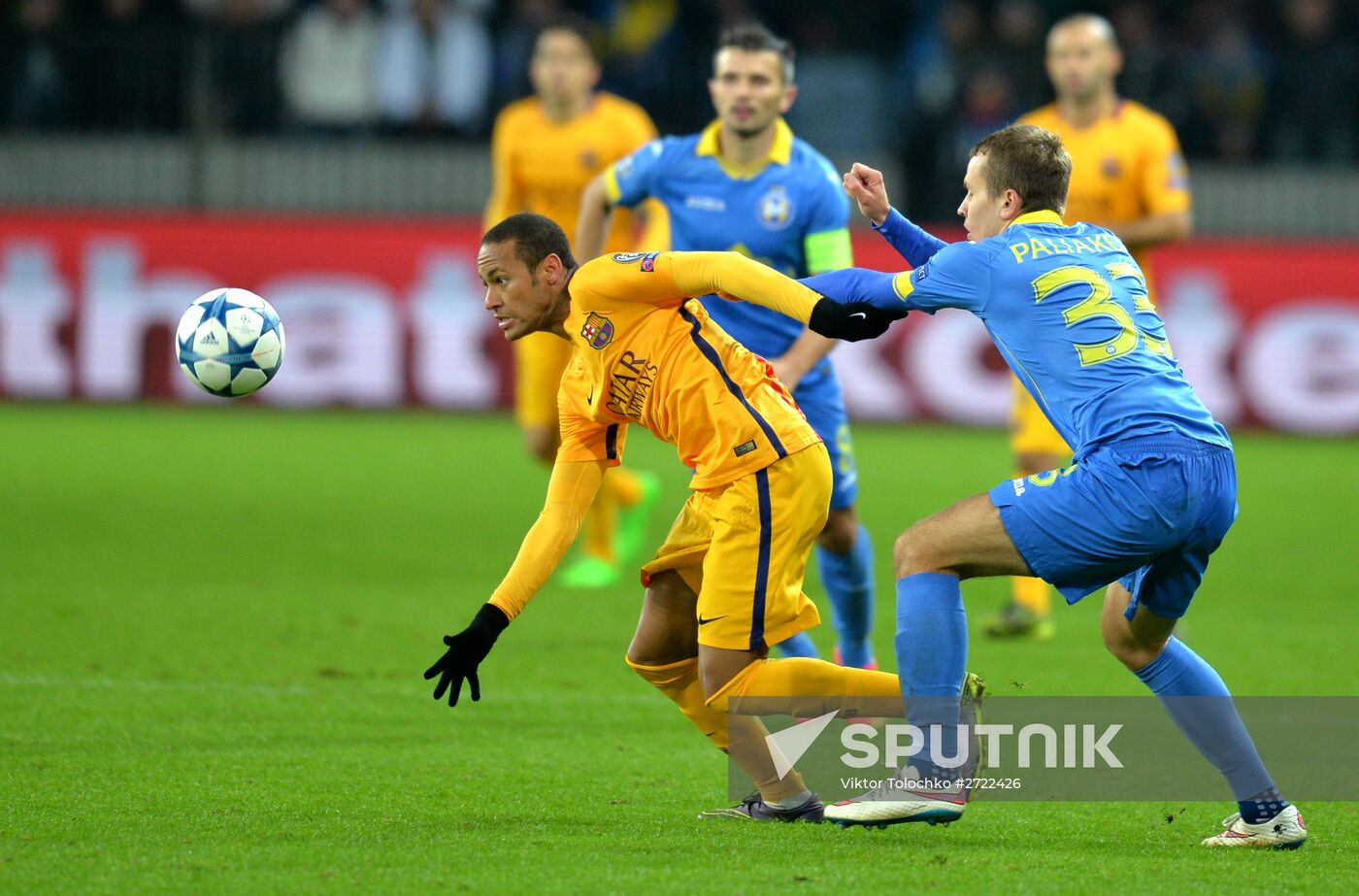 UEFA Champions League. BATE (Borisov, Belarus) vs. Barcelona (Barcelona, Spain)
