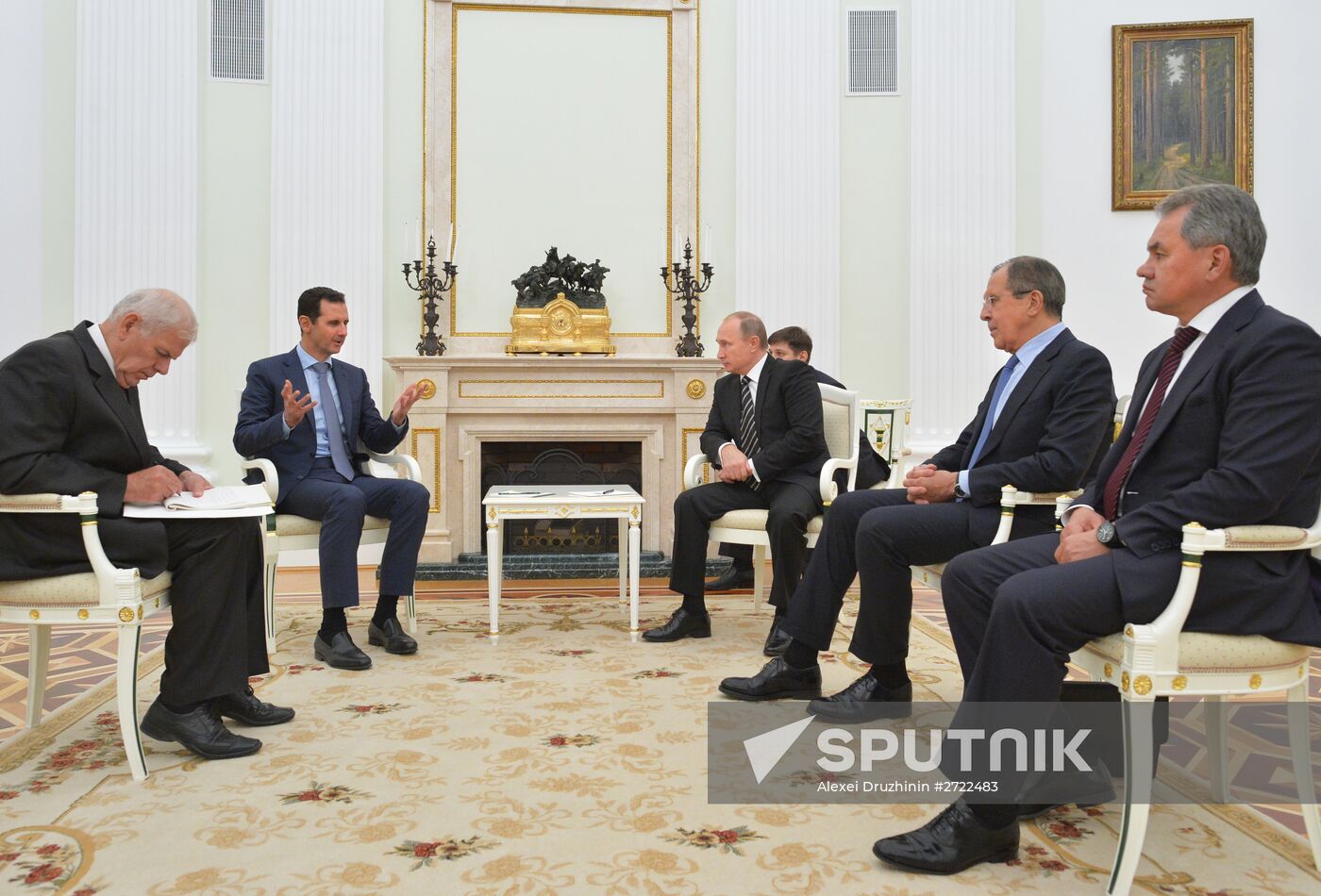 President Vladimir Putin meets with President of Syria Bashar al-Assad
