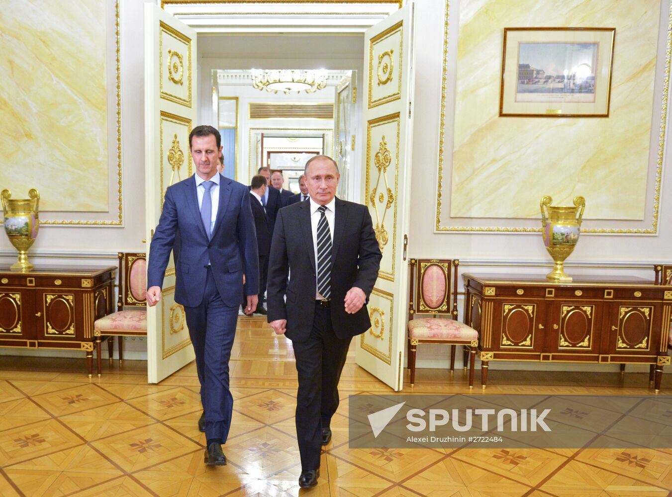 President Vladimir Putin meets with President of Syria Bashar al-Assad