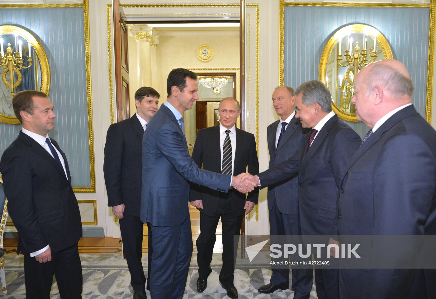 President Vladimir Putin meets with President of Syria Bashar al-Assad