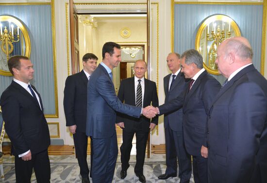 President Vladimir Putin meets with President of Syria Bashar al-Assad