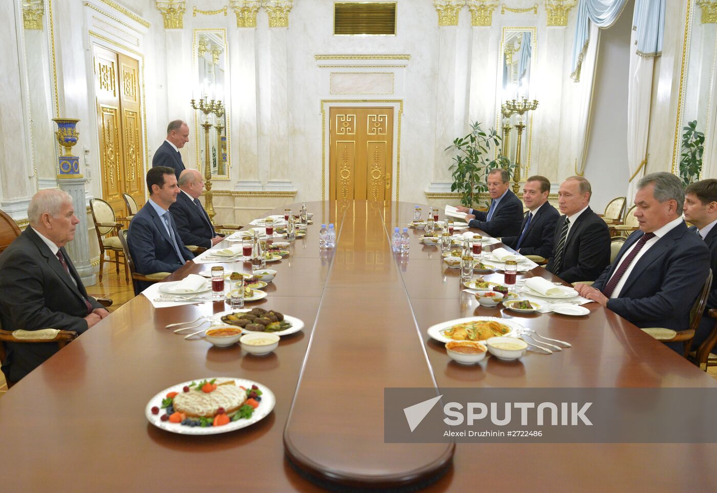 President Vladimir Putin meets with President of Syria Bashar al-Assad