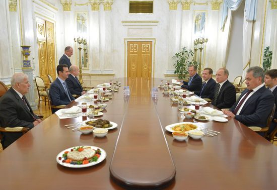 President Vladimir Putin meets with President of Syria Bashar al-Assad