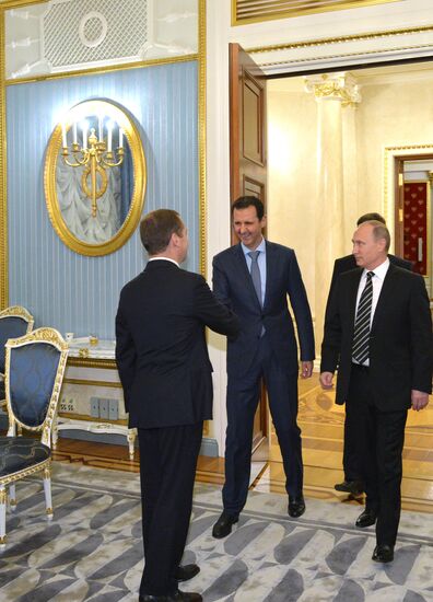 President Vladimir Putin meets with President of Syria Bashar al-Assad