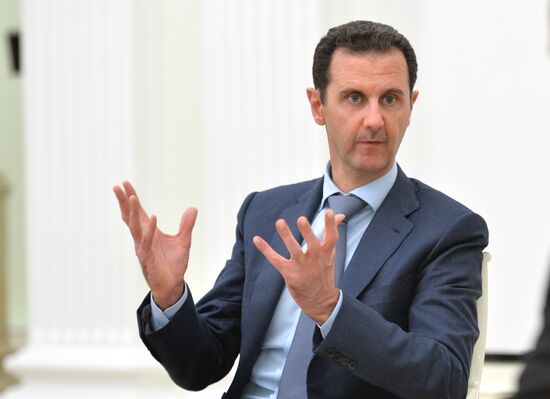 President Vladimir Putin meets with President of Syria Bashar al-Assad