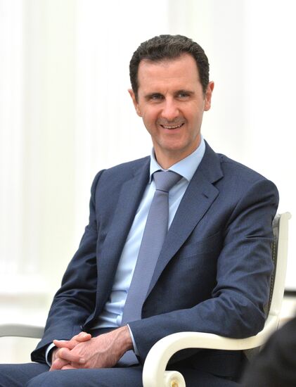 President Vladimir Putin meets with President of Syria Bashar al-Assad