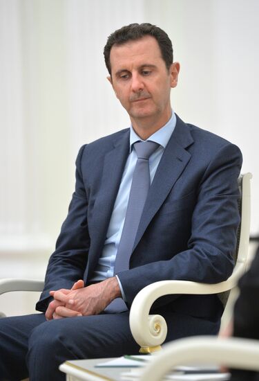 President Vladimir Putin meets with President of Syria Bashar al-Assad