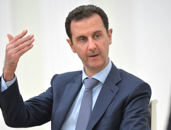 President Vladimir Putin meets with President of Syria Bashar al-Assad