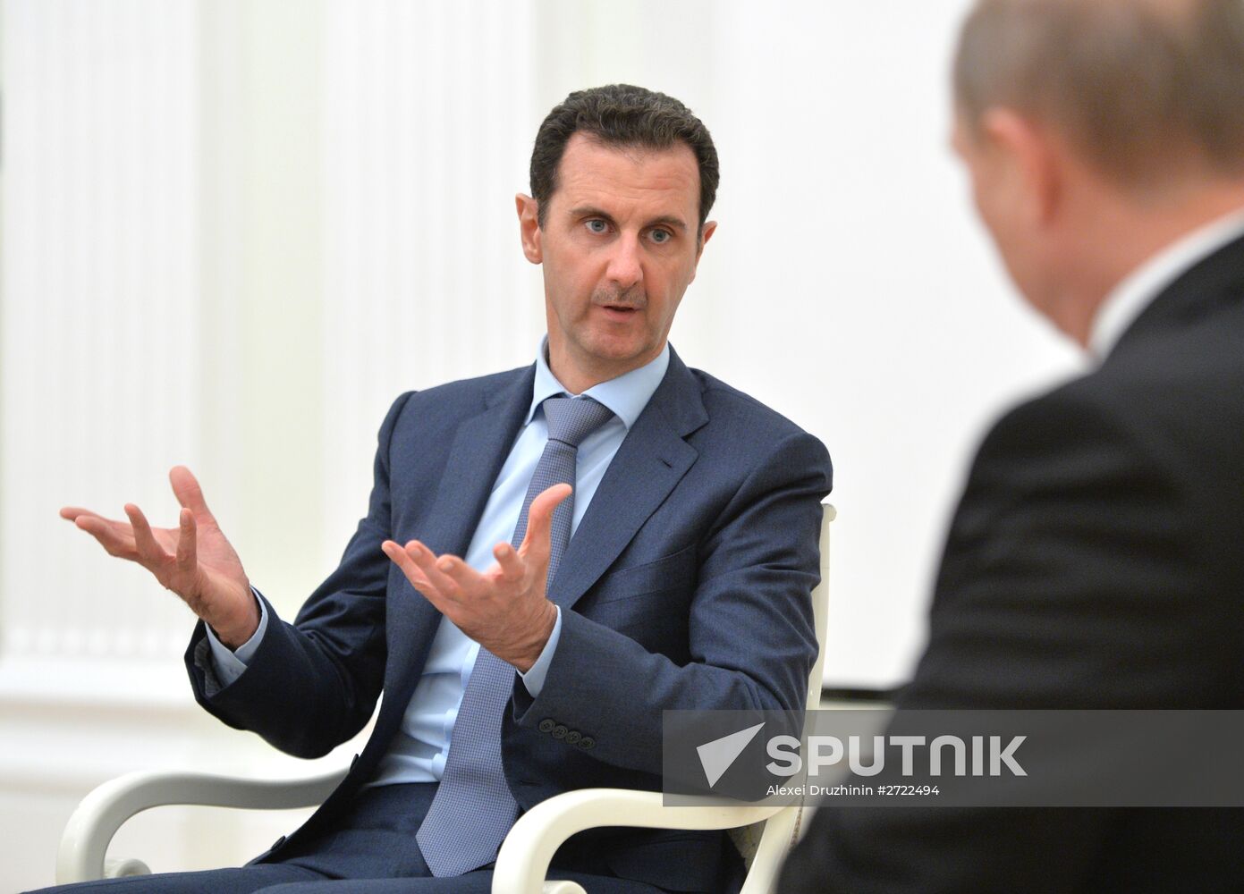 President Vladimir Putin meets with President of Syria Bashar al-Assad