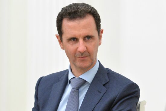 President Vladimir Putin meets with President of Syria Bashar al-Assad